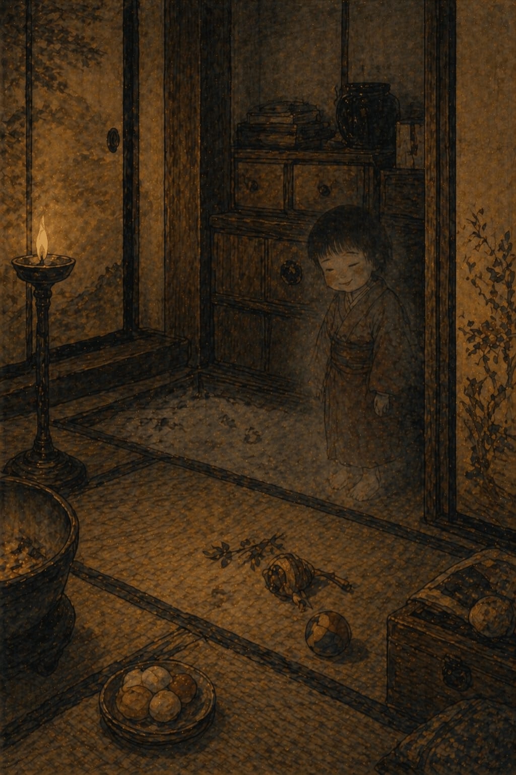 Zashiki-warashi (座敷童子) — Yokai from Japanese mythology