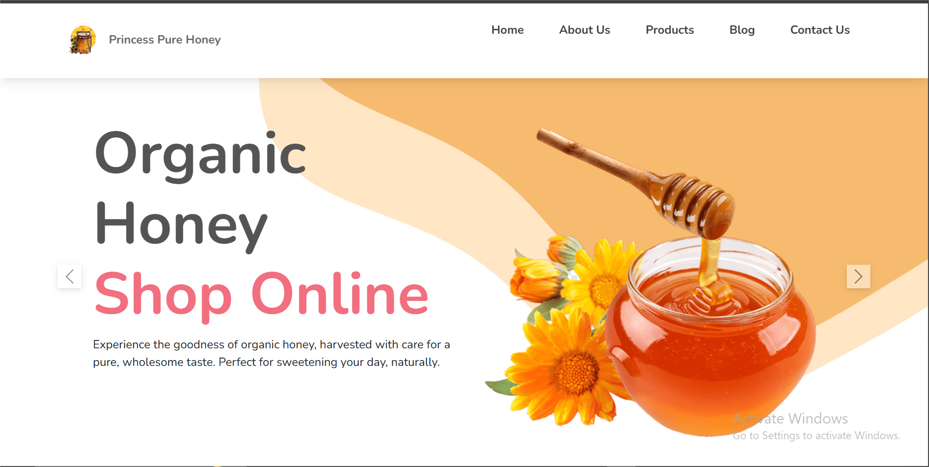 PRINCESS PURE HONEY WEBSITE