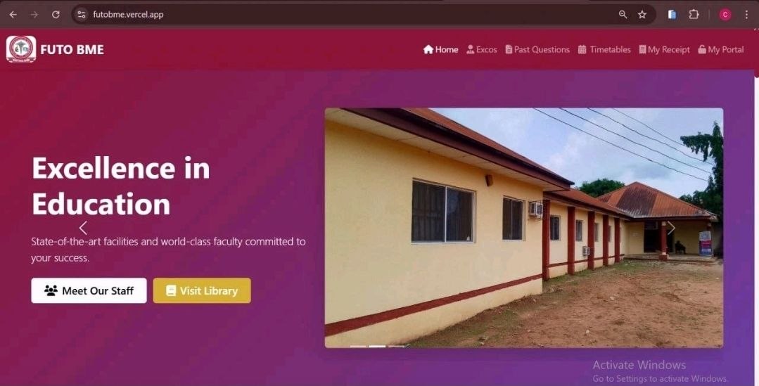 From Idea to Impact: Building the FUTO BME Digital Portal
