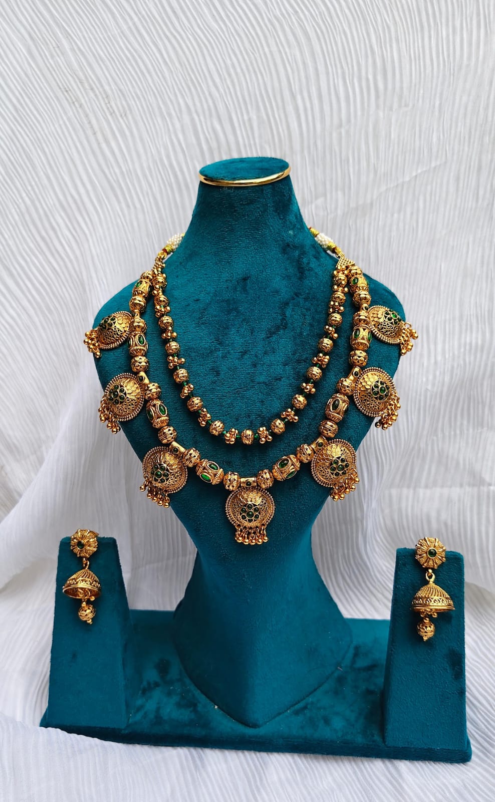 Emerald Antique Coin Haram Set JW04
