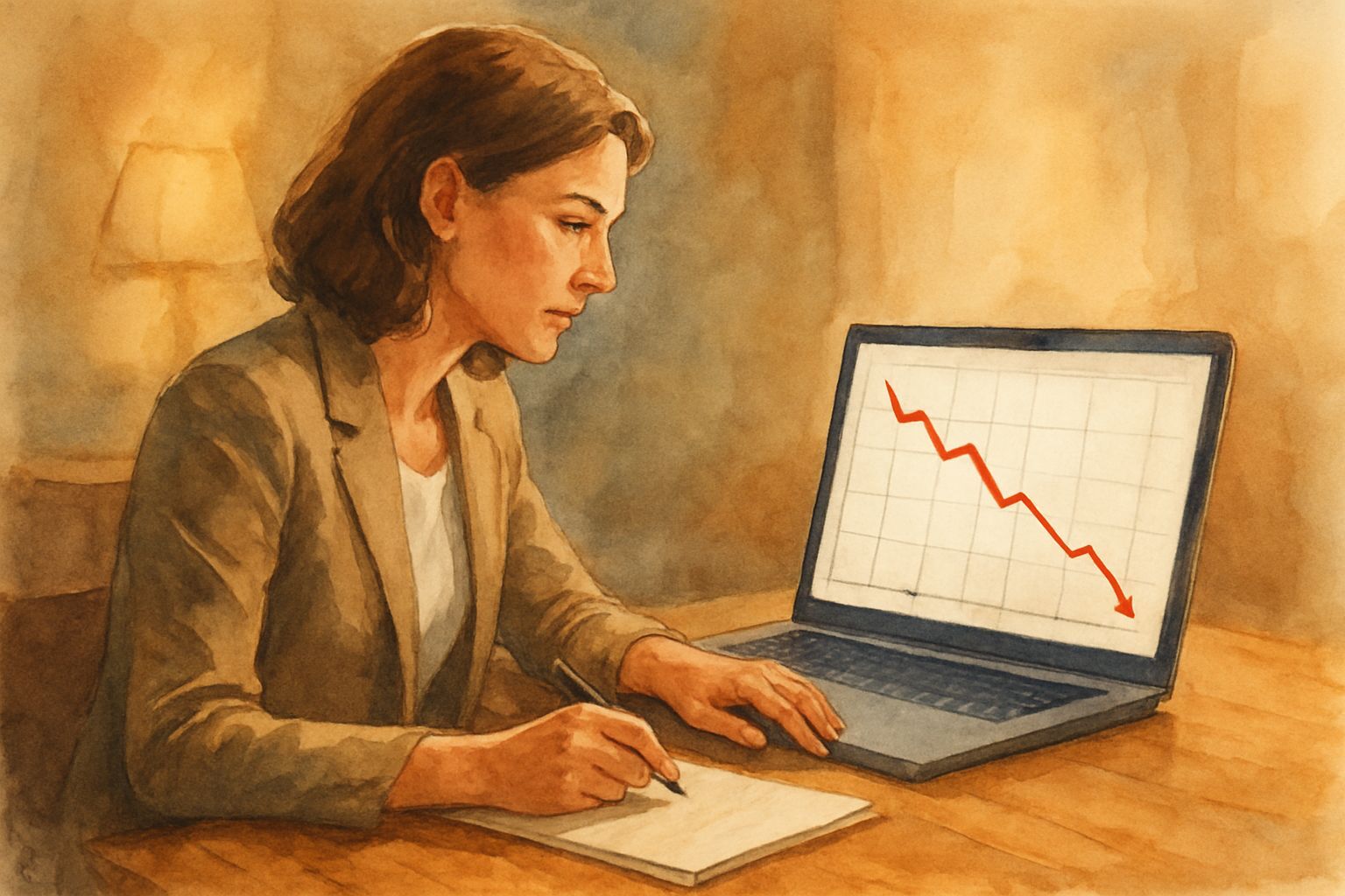 Por qué tu contenido web está muriendo y qué hacer: A professional content strategist sitting at