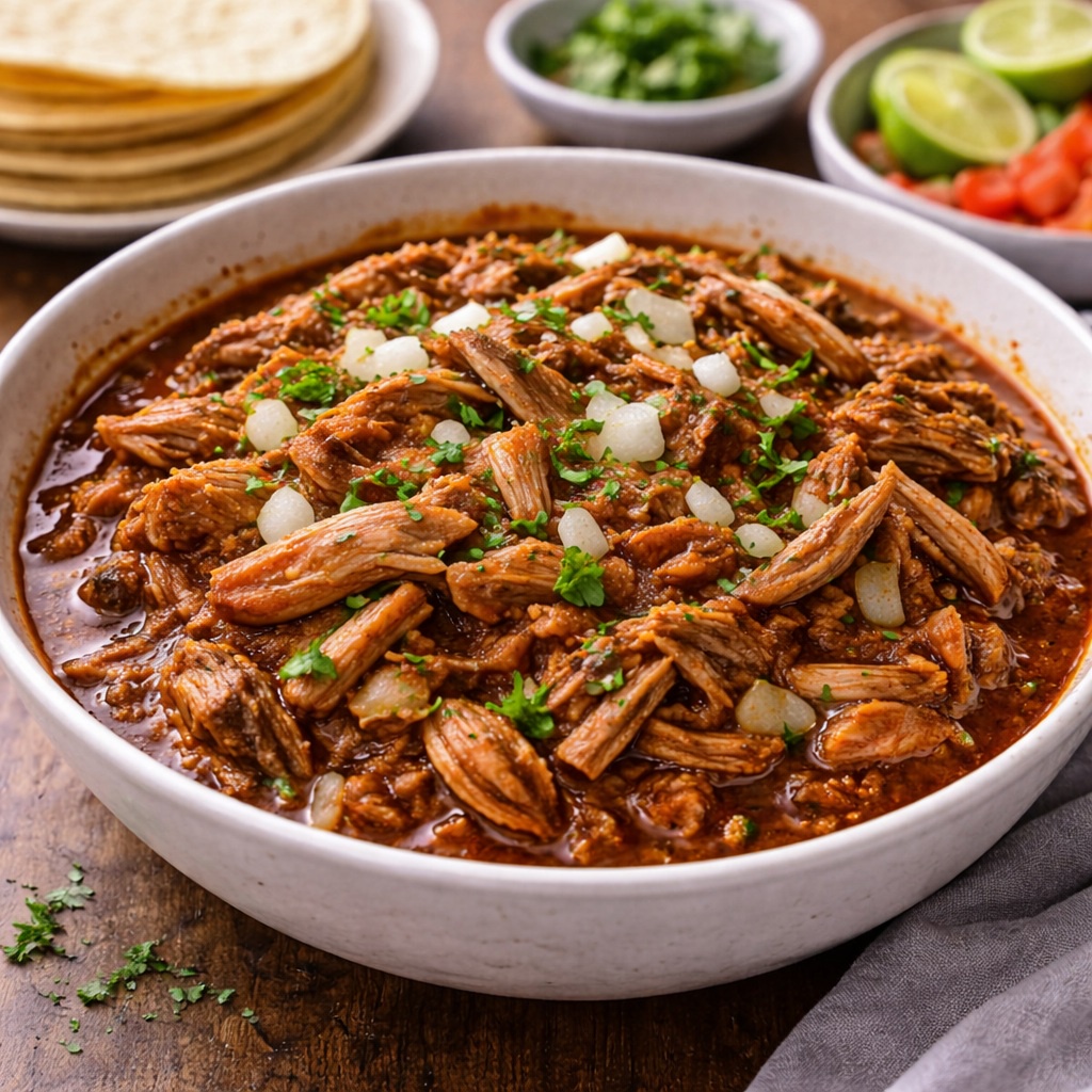 Pulled Birria-Style Pork Loin (Slow Cooker)