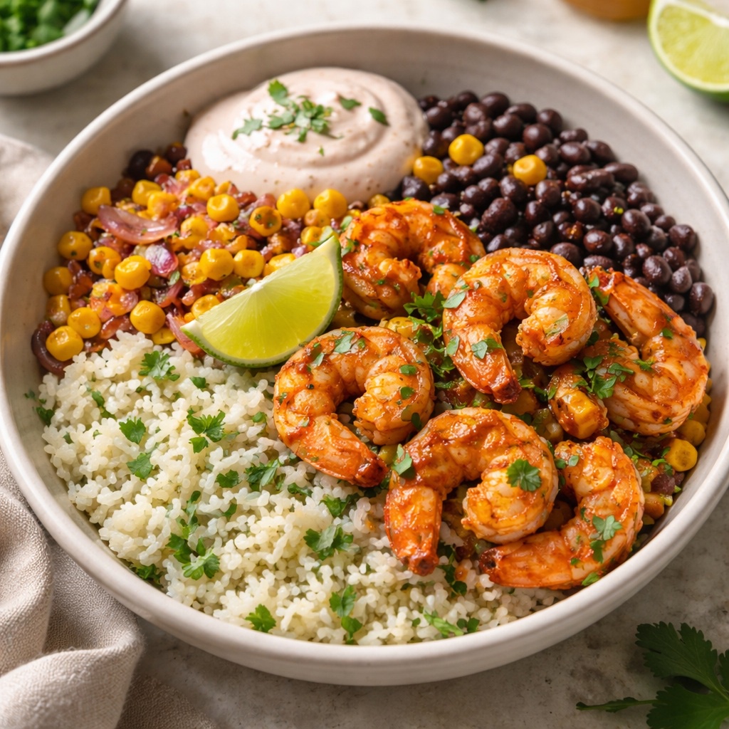 Smoky Chipotle White Shrimp Burrito Bowl