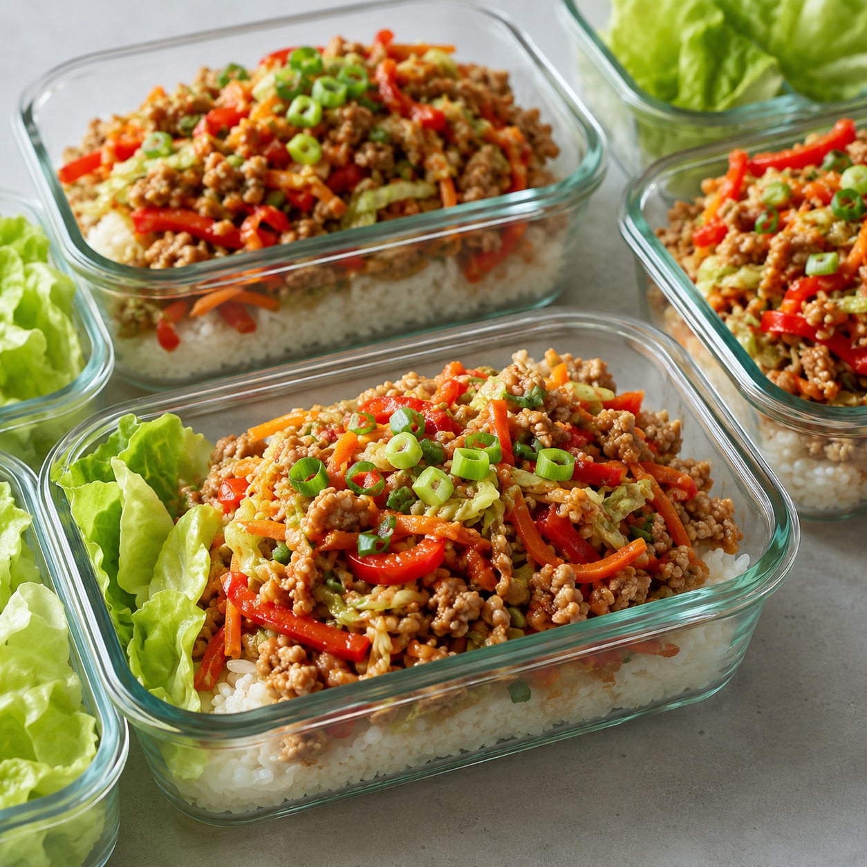Ginger Pork Lettuce Wrap