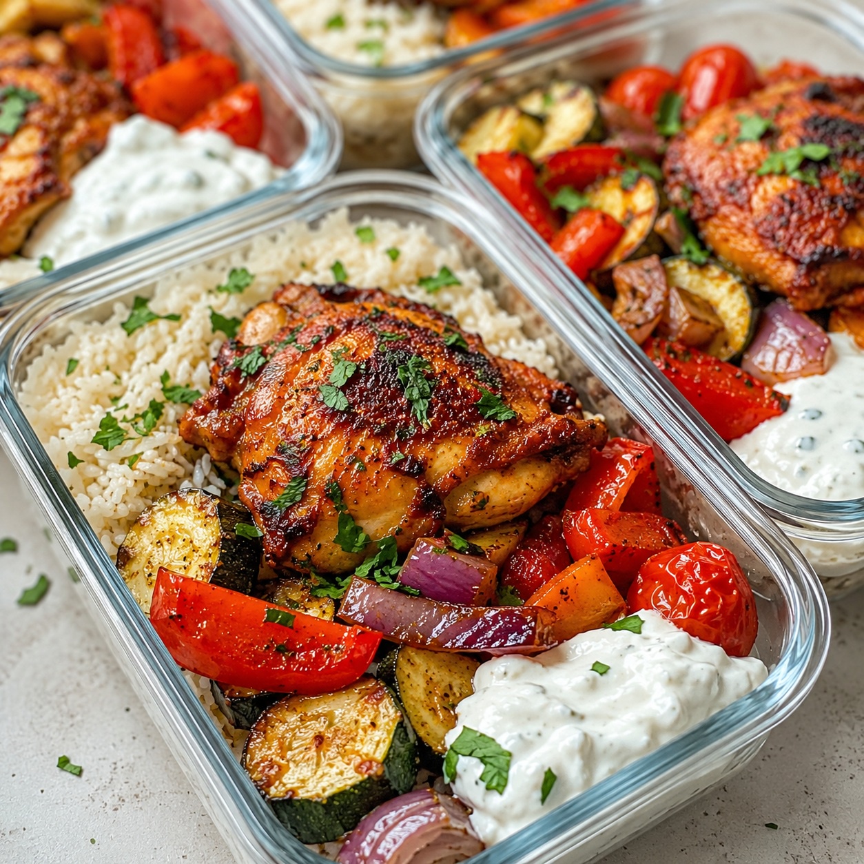 Harissa Chicken Thigh rice