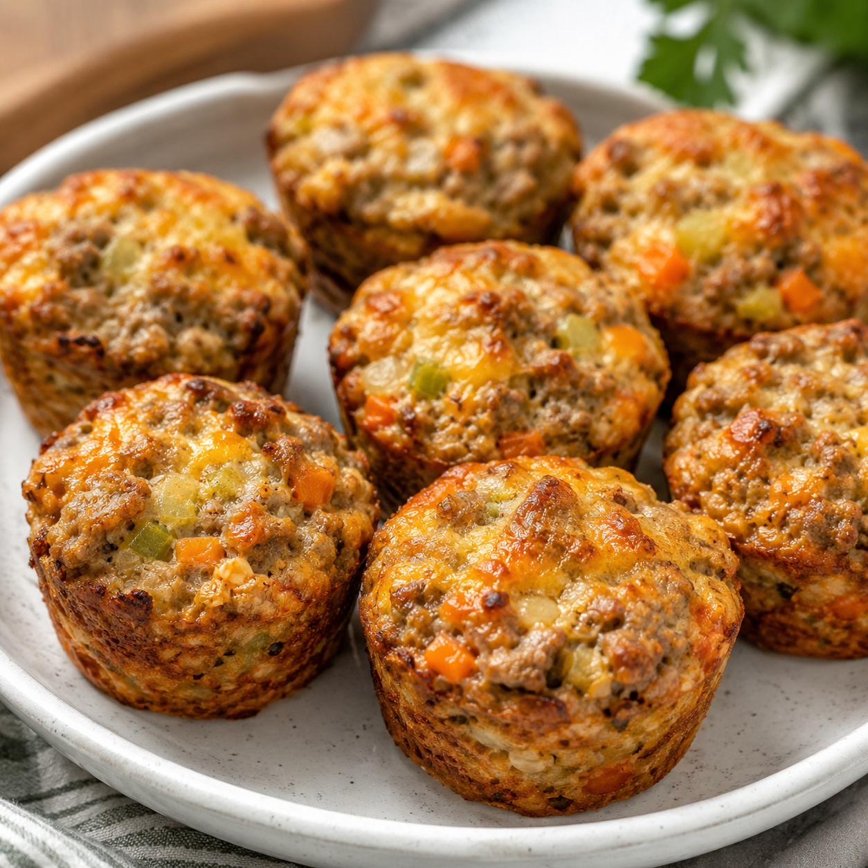 Maple Pork Breakfast Muffin Bites
