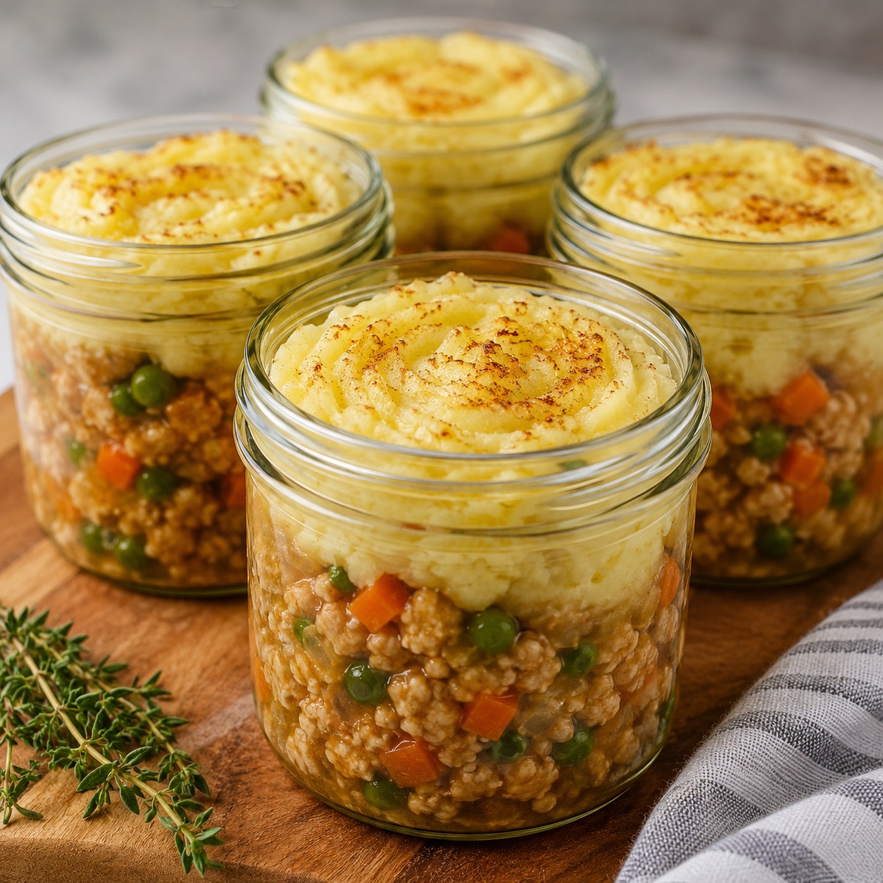 Ground Chicken Shepherd's Pie Jars