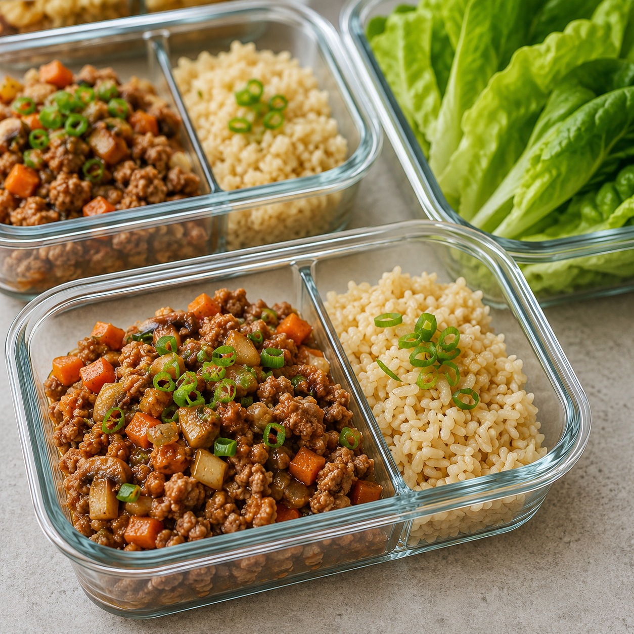Veal Lettuce Wrap Meal Prep