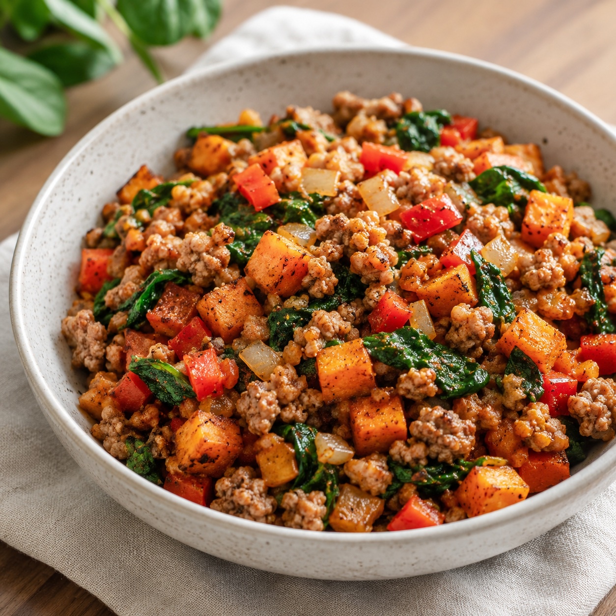 Pork and Sweet Potato Breakfast Hash