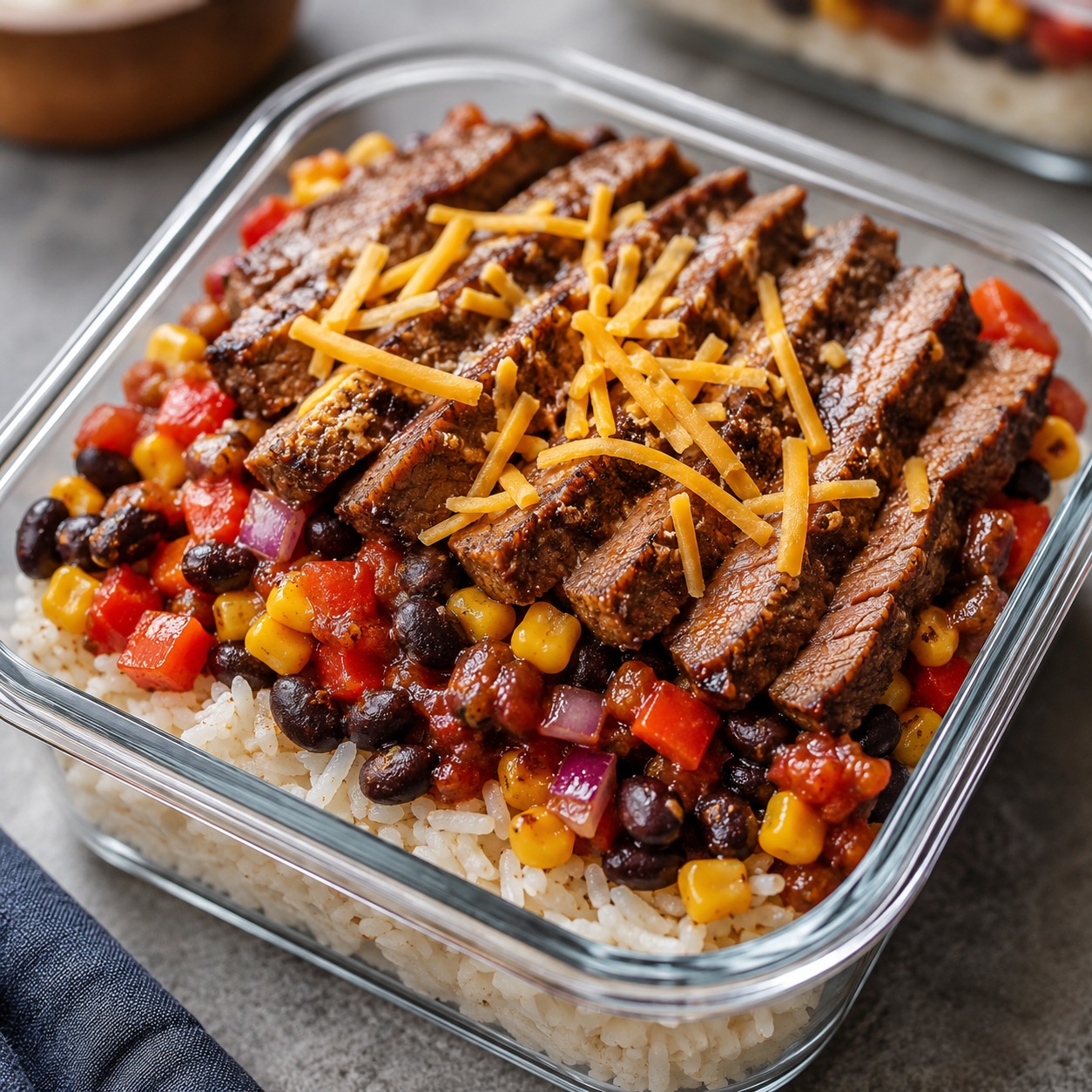 Tex-Mex Sirloin Rice Lunchbox