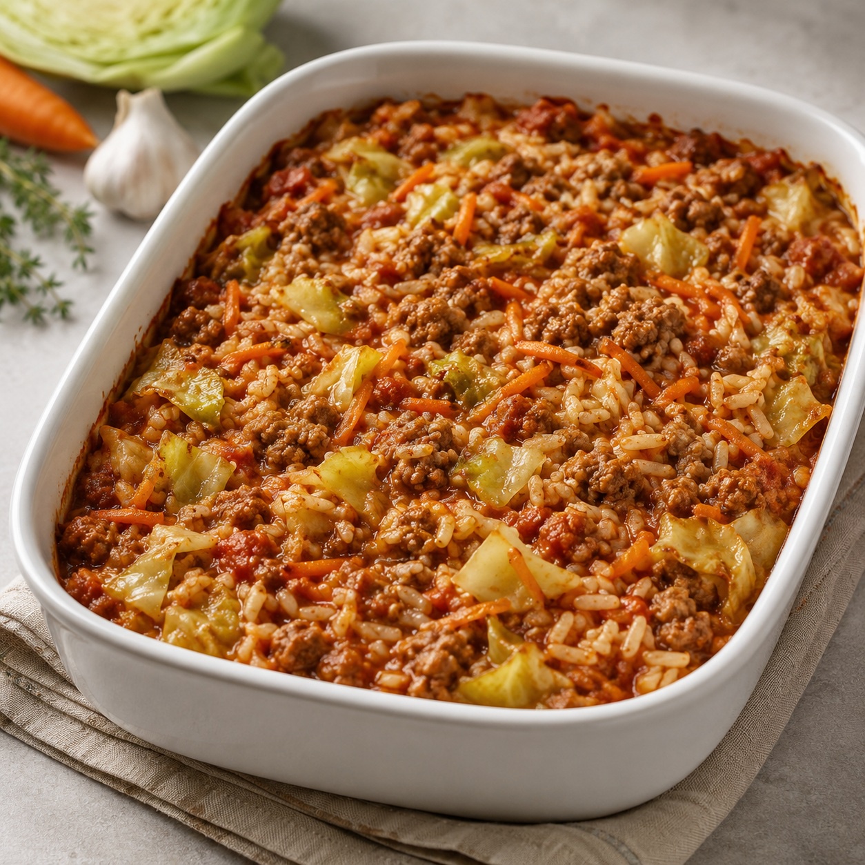 Deconstructed Veal Cabbage Roll Bake
