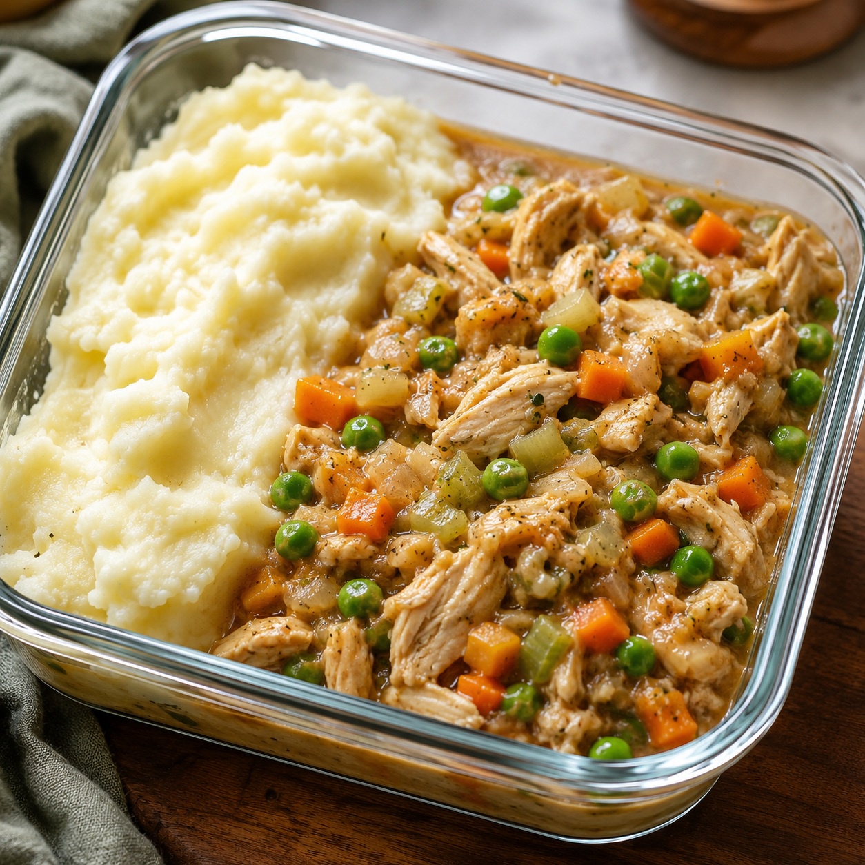 Tourtière-Style Chicken Thigh Mash Bowls