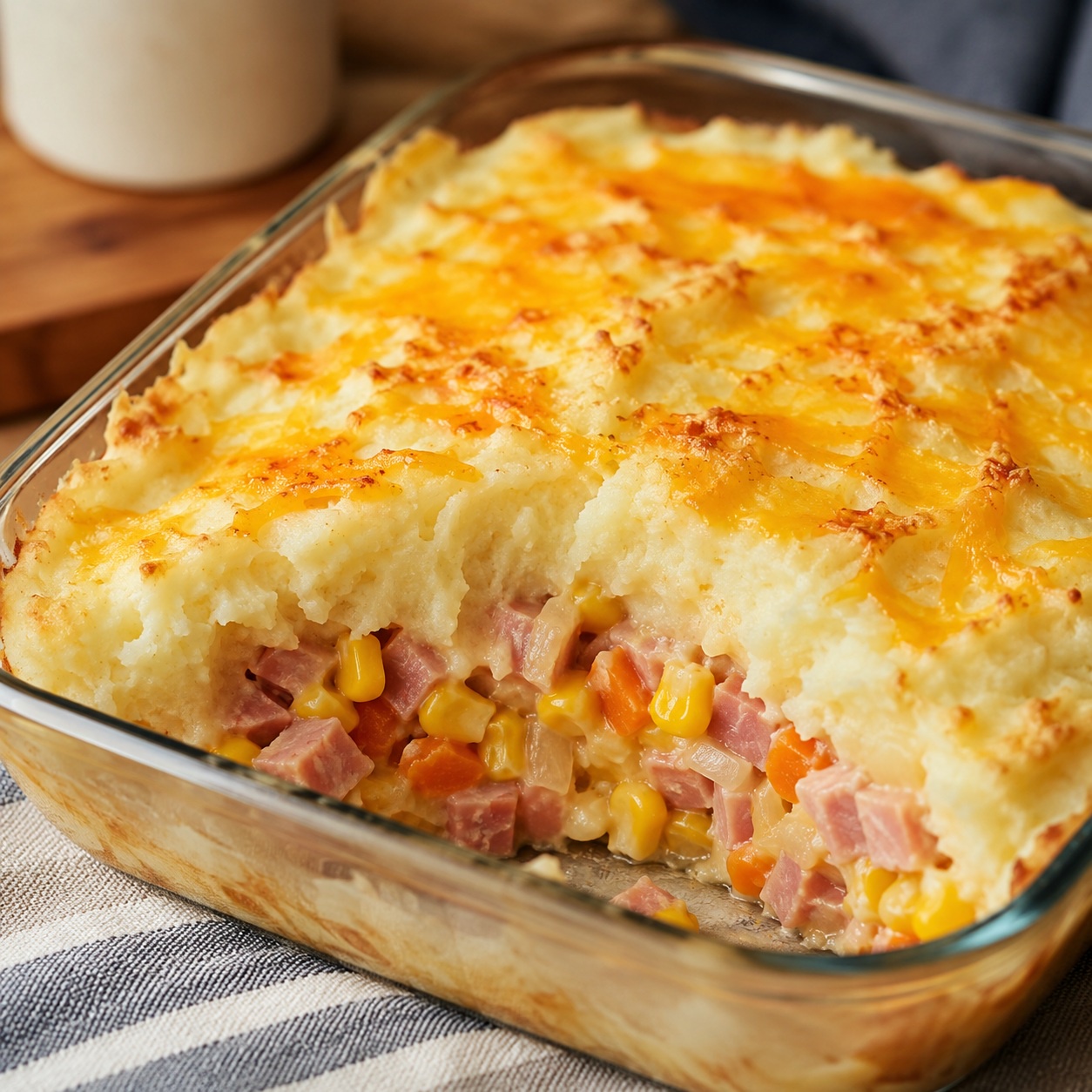 Ham and Corn Cottage Pie