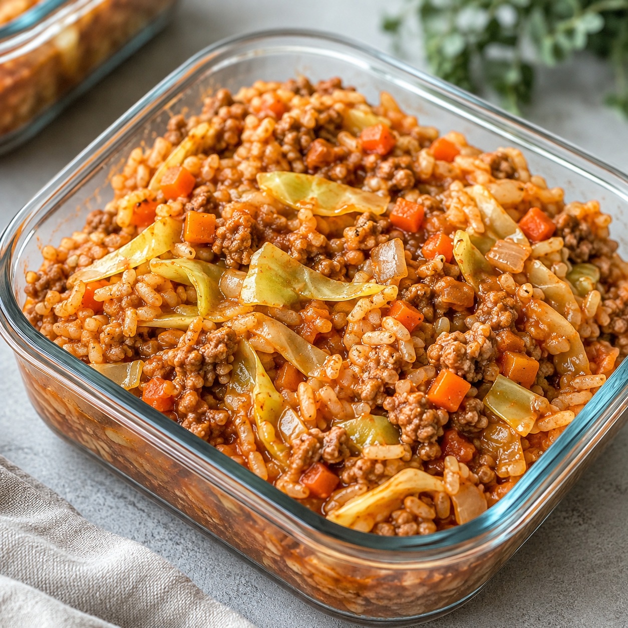 Deconstructed Cabbage Roll Beef Bowls