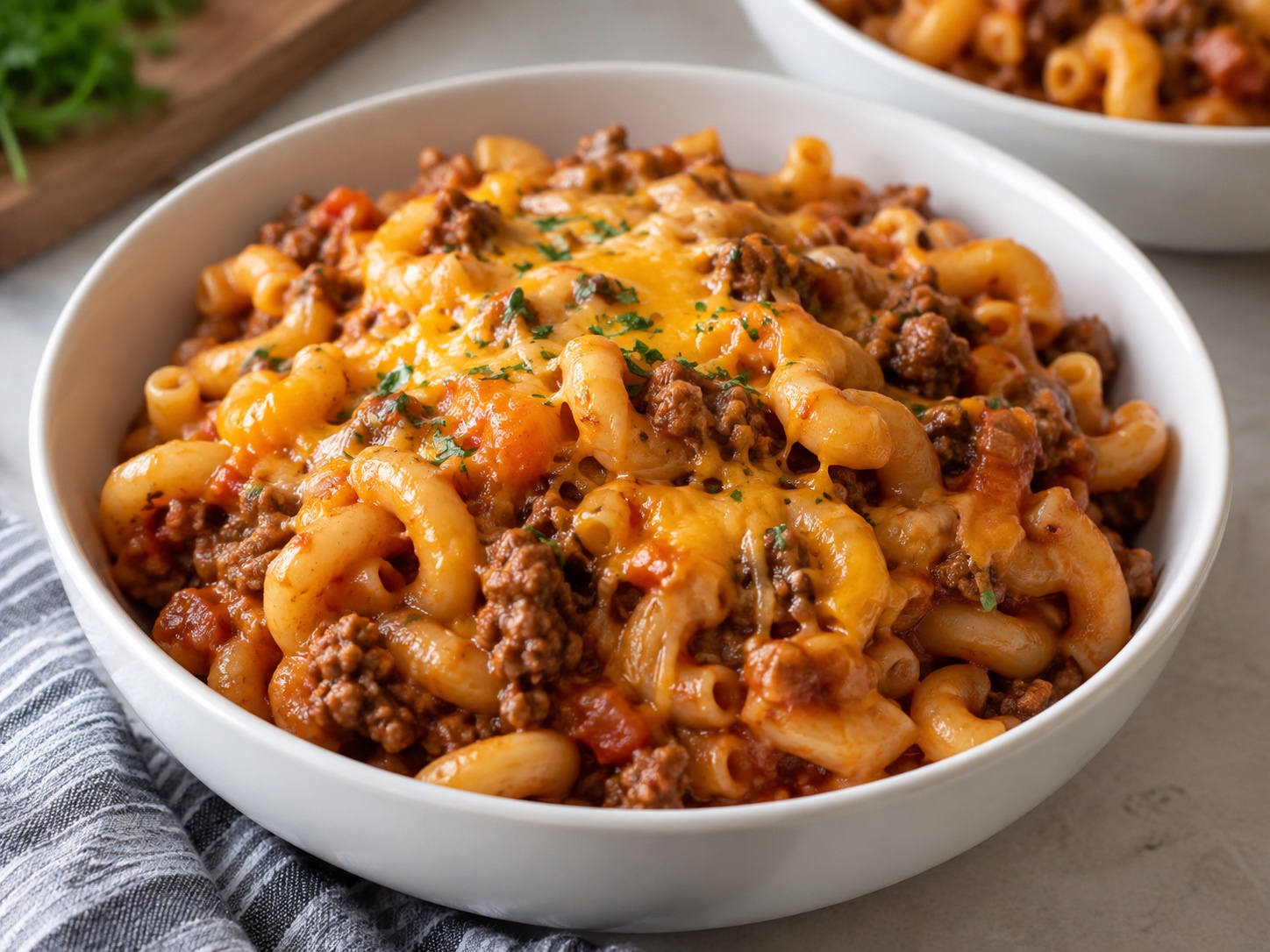 Cheesy Ground Beef Macaroni