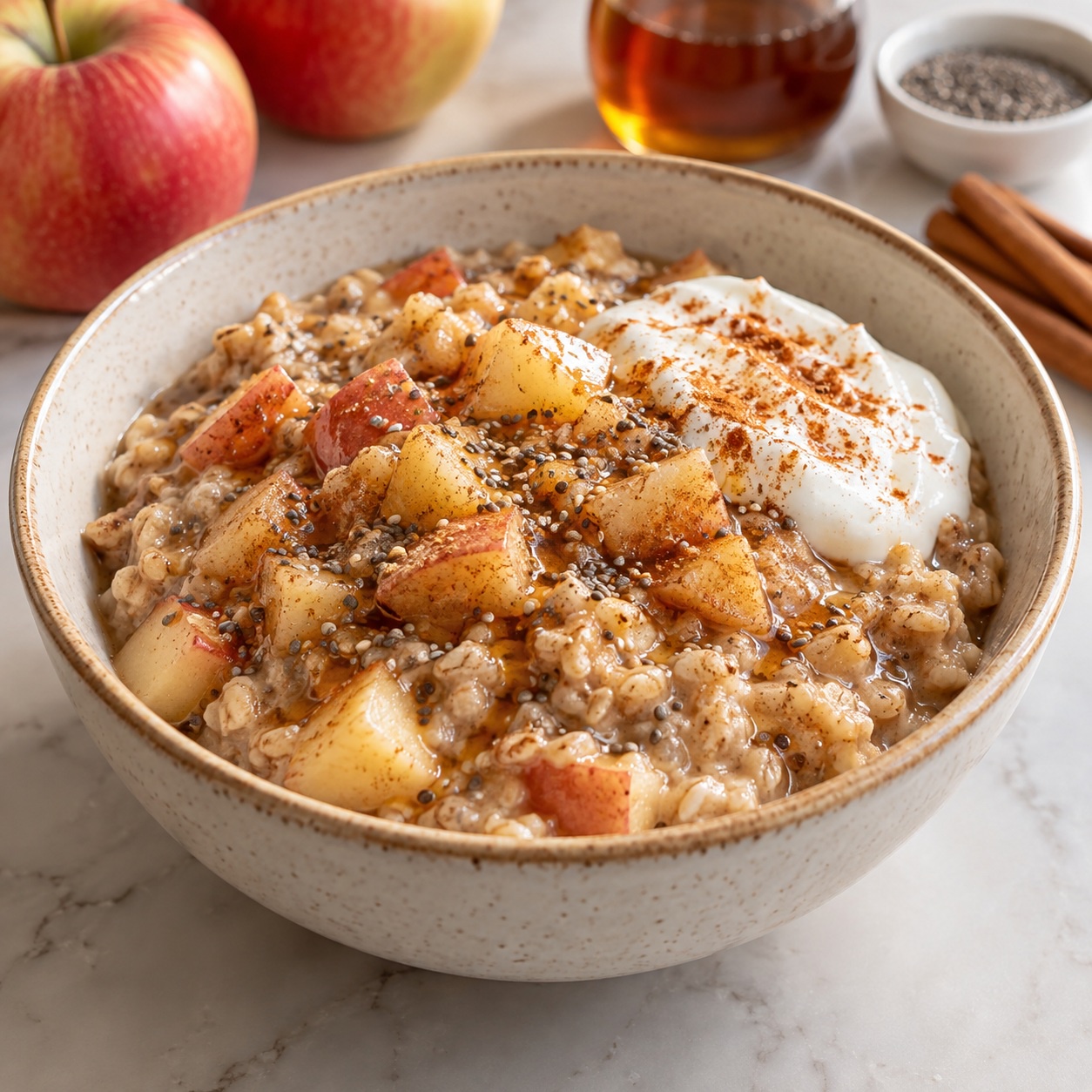 Slow-Cooker Maple Apple Oatmeal