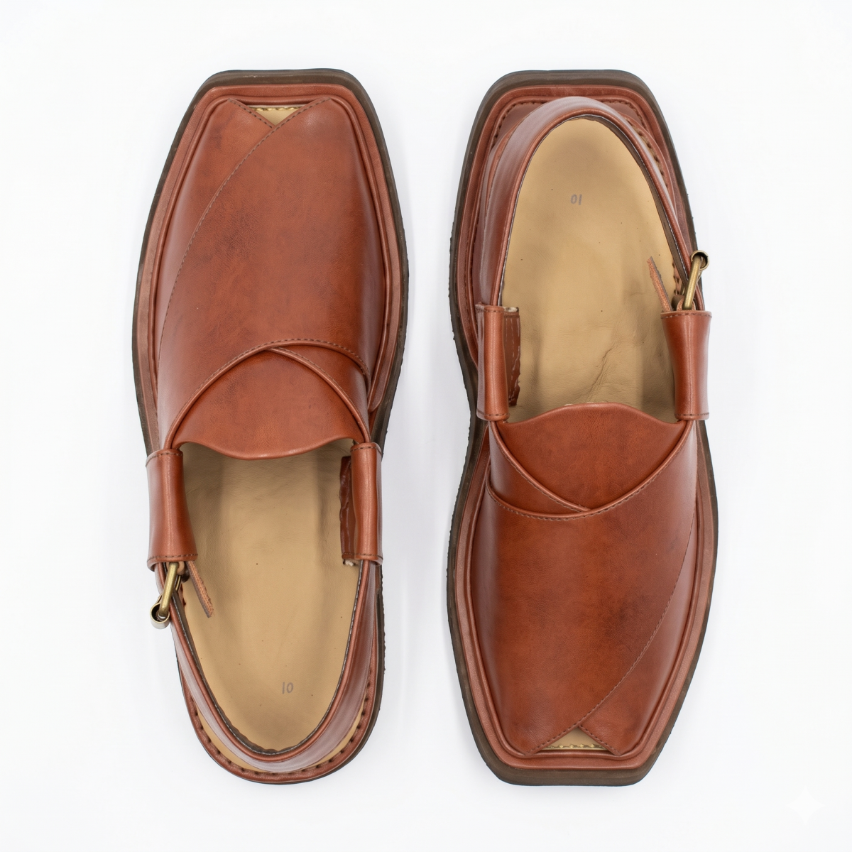 Charsadda Double Sole Brown — image 2