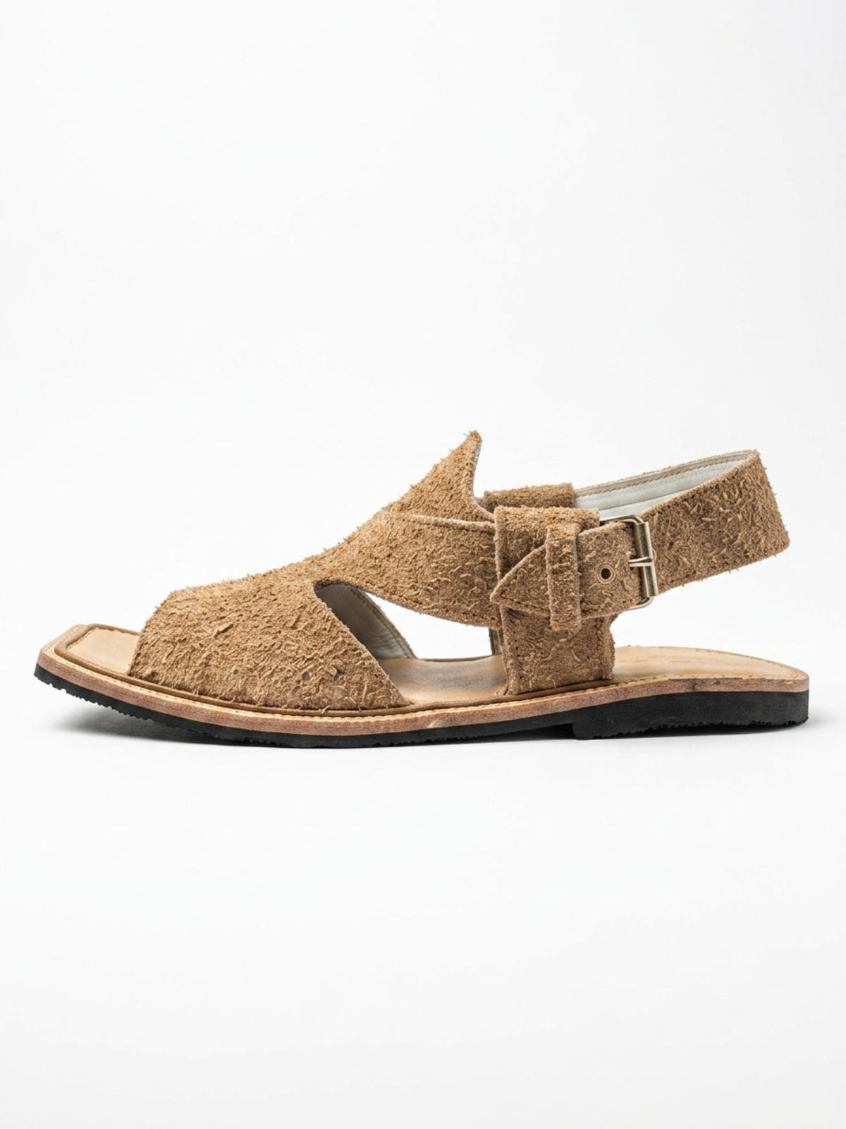 Sand Suede Peshawari Chappal — image 3