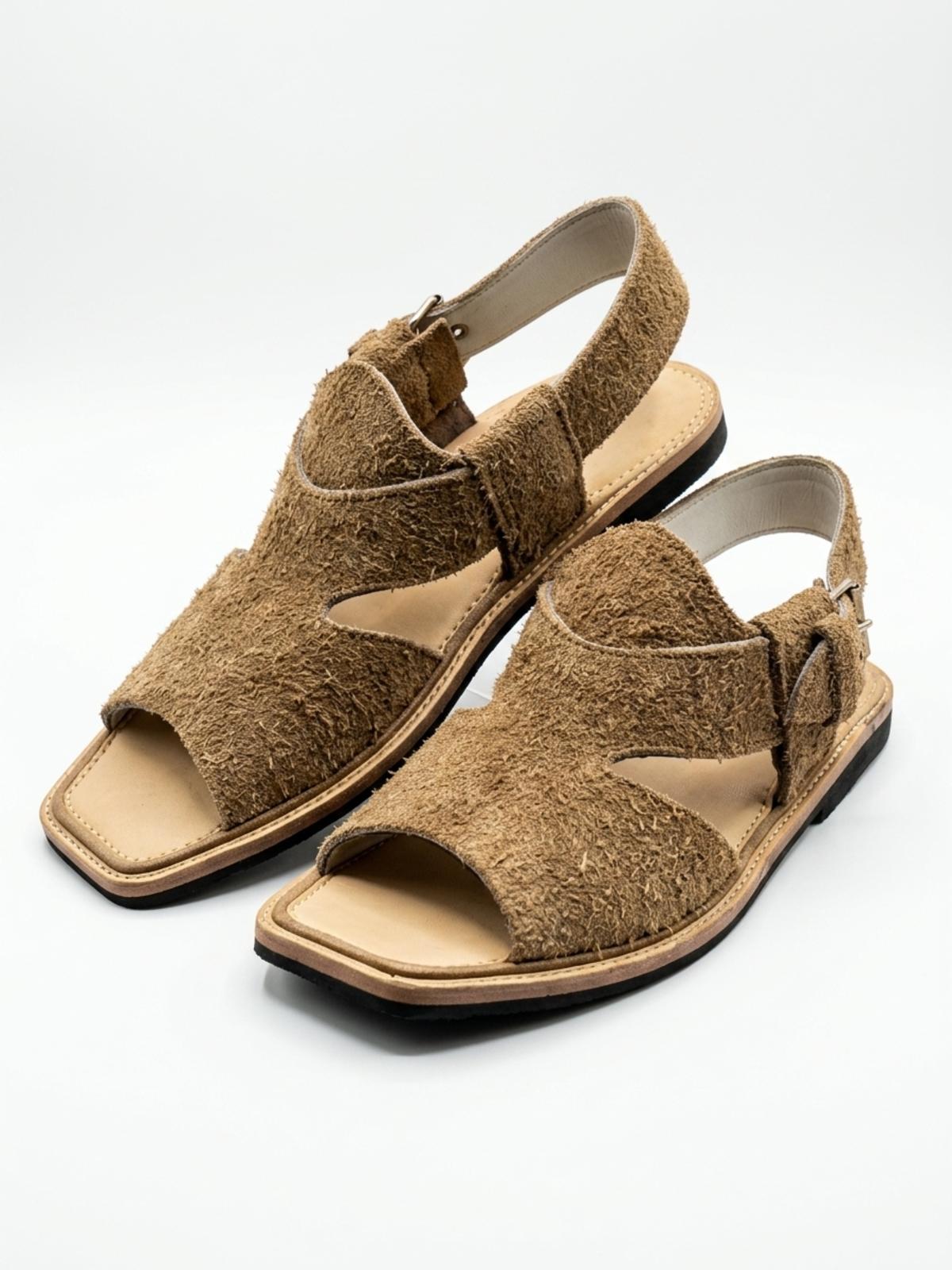 Sand Suede Peshawari Chappal
