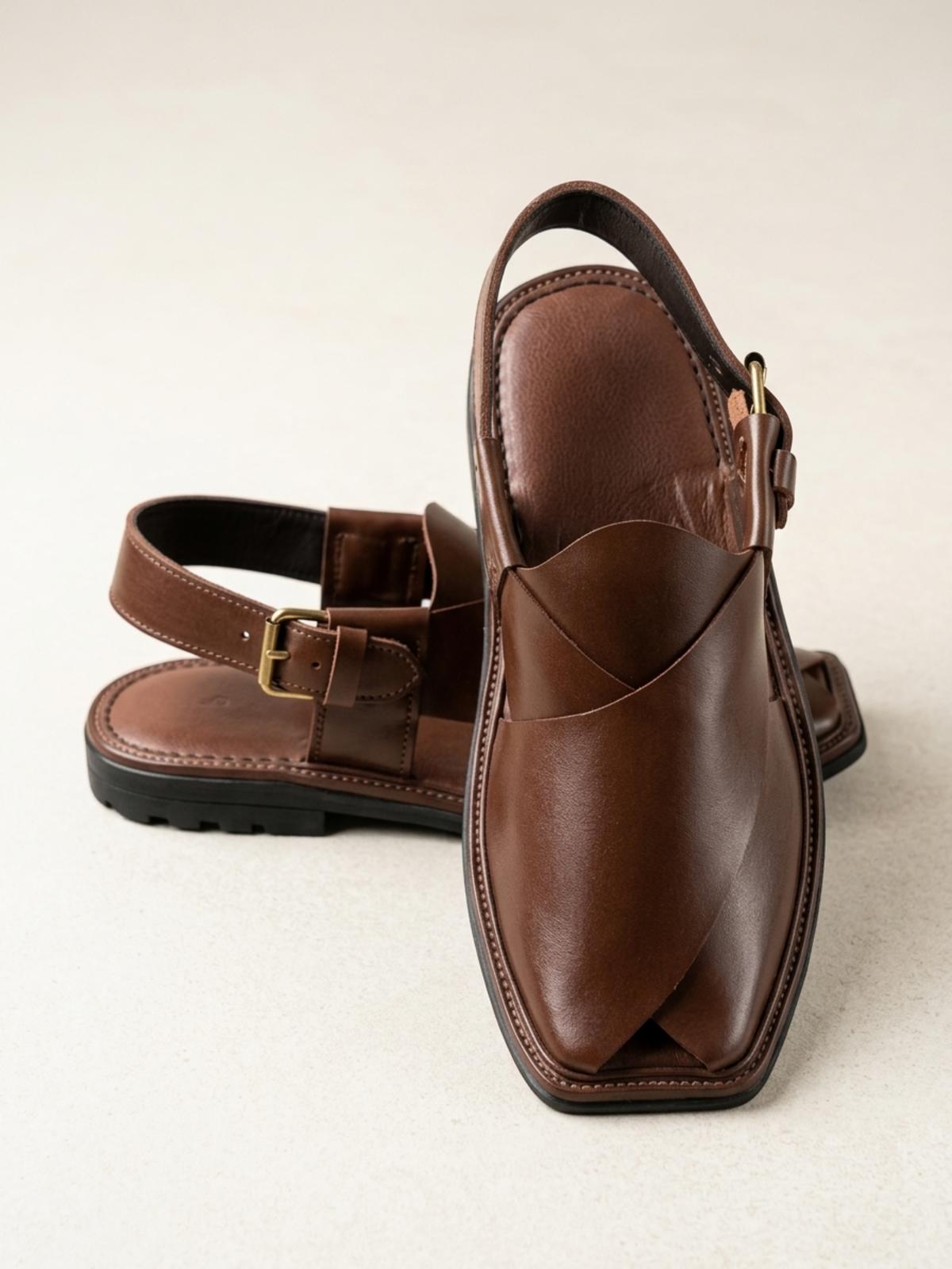 Premium Black Peshawari Chappal