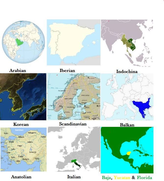 Major Peninsulas World Largest Peninsula