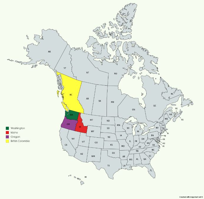 Washington State Map