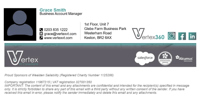 Vertex 360 signature example