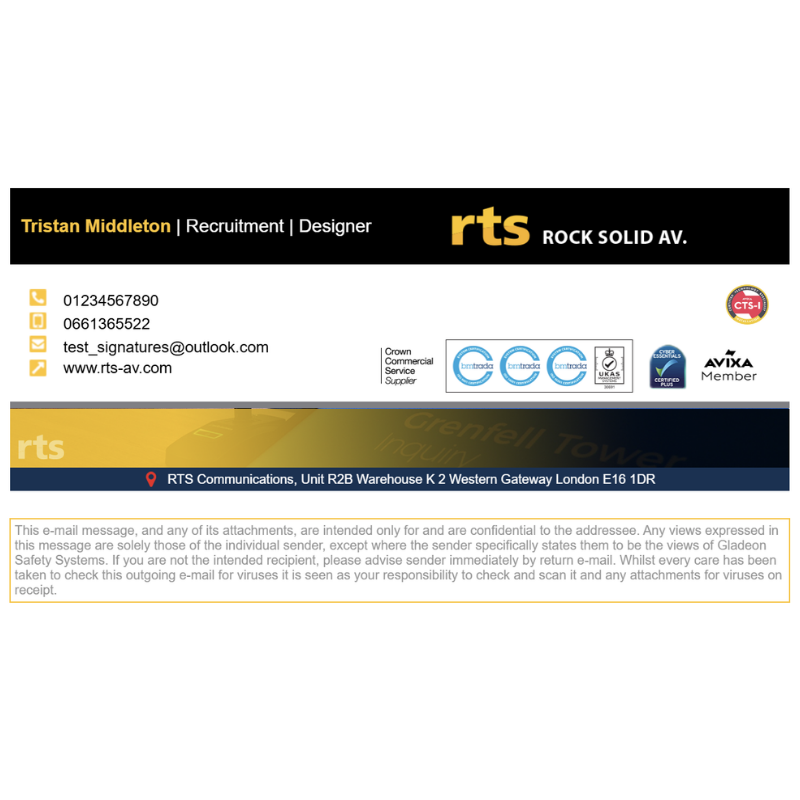 RTS signature example