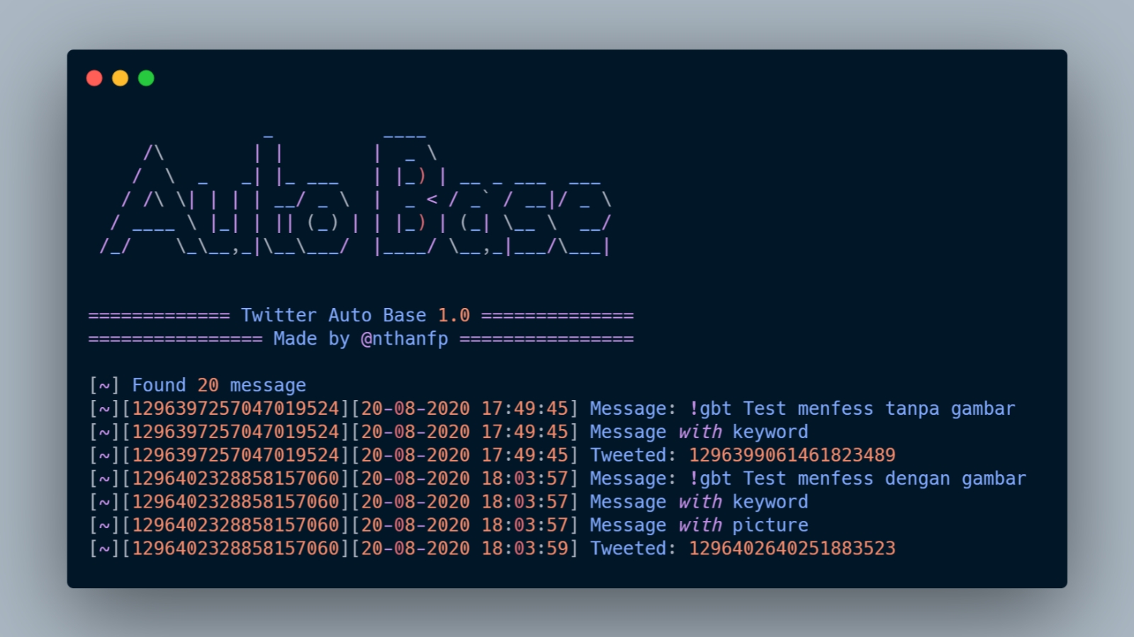 Twitter Auto Base