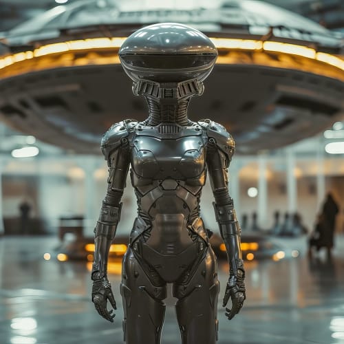 Gökyüzünde tanımlanamayan bir uçan cisim görseli, UFO fenomenini temsil etmektedir.