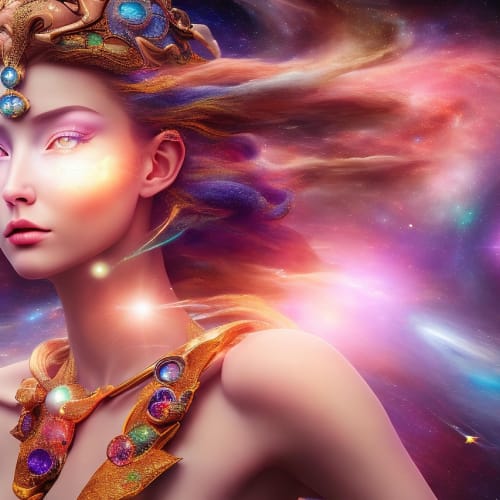 Geleceği temsil eden kristal küre ve yıldızlar görseli, kader ve kehanet kavramlarını sembolize etmektedir.