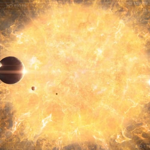 Güneş sistemindeki gezegenlerin bir görseli