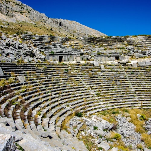 Türkiye'nin Gaziantep ilindeki Zeugma antik kentinde bulunan Roma dönemine ait mozaiklerden bir örnek.