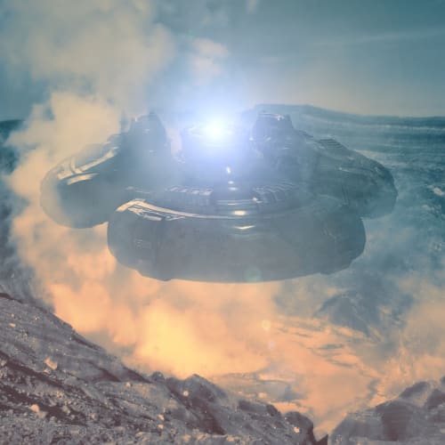 UFO gözlemlerinin sıkça yaşandığı bölgeleri gösteren dünya haritası.