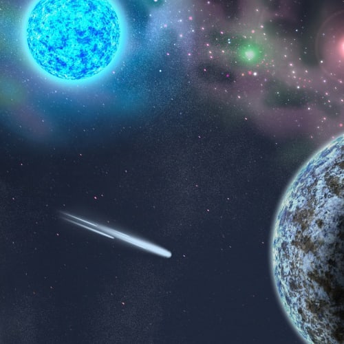 Evrenin genişlemesini gösteren bir görsel, Big Bang teorisinin temelini oluşturmaktadır.