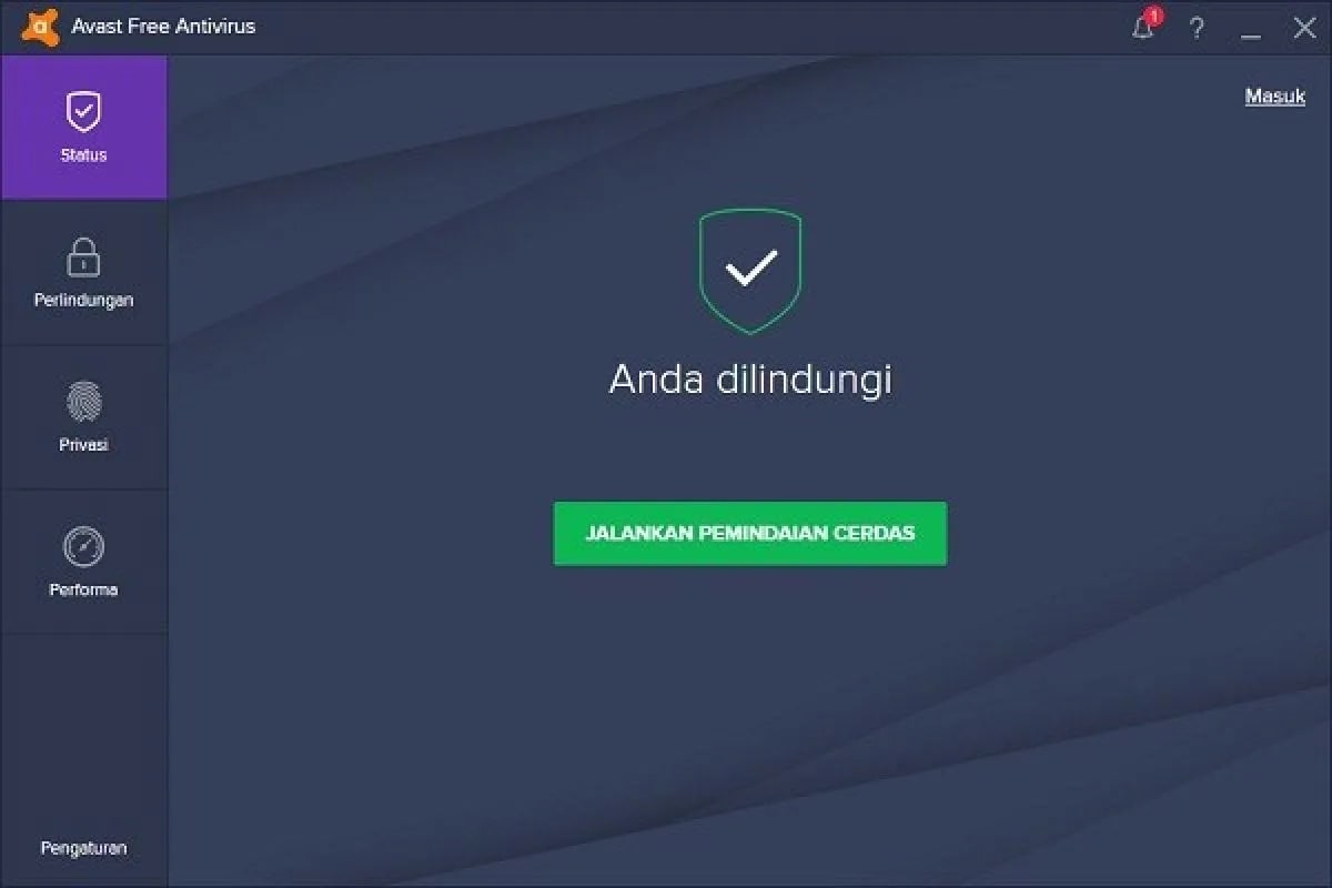 Aplikasi antivirus/anti-malware: Avast free