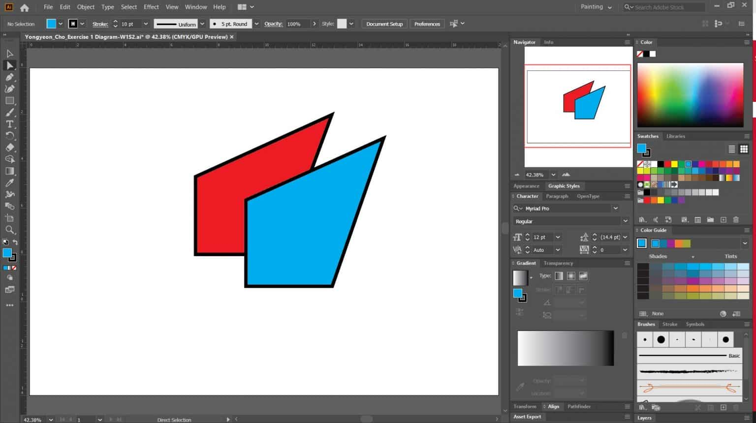 Aplikasi desain di laptop : Adobe Illustrator