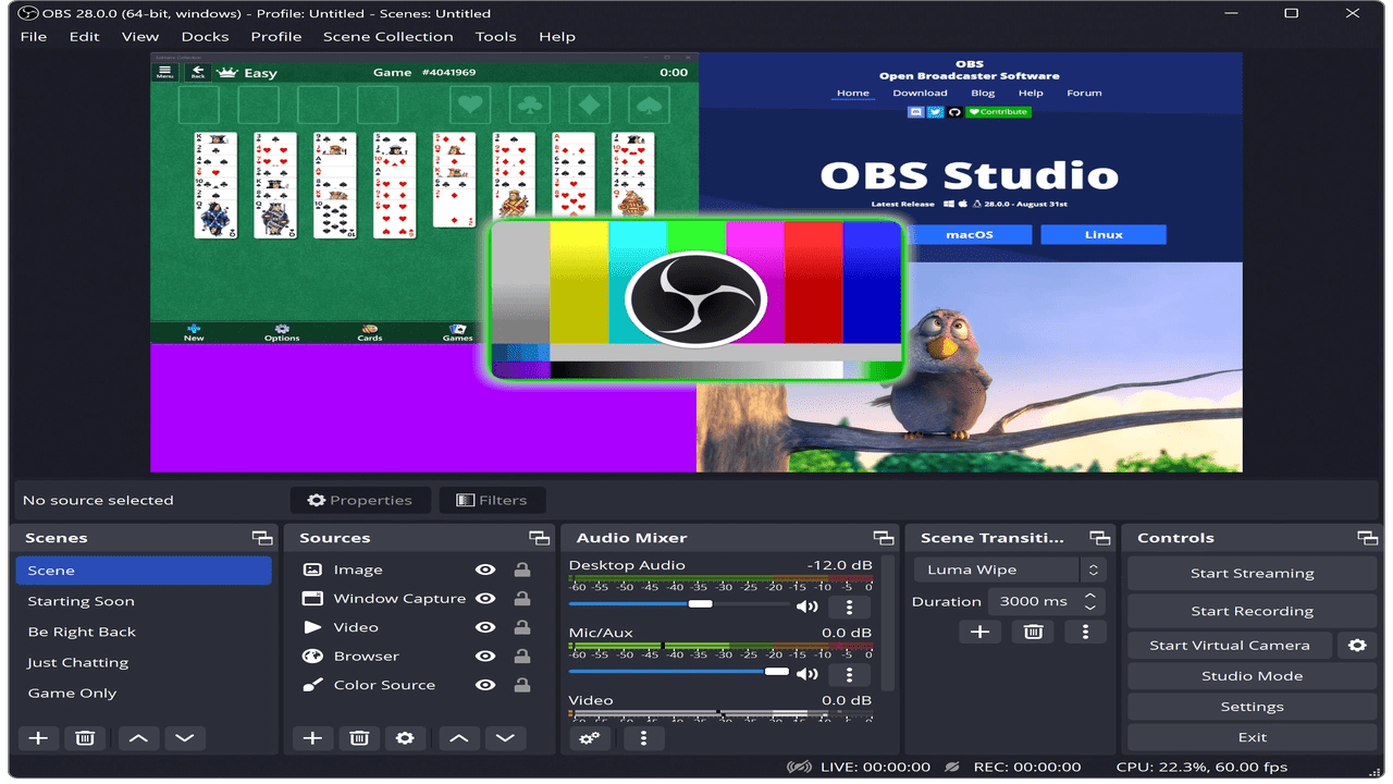 OBS Studio (Open Broadcaster Software)