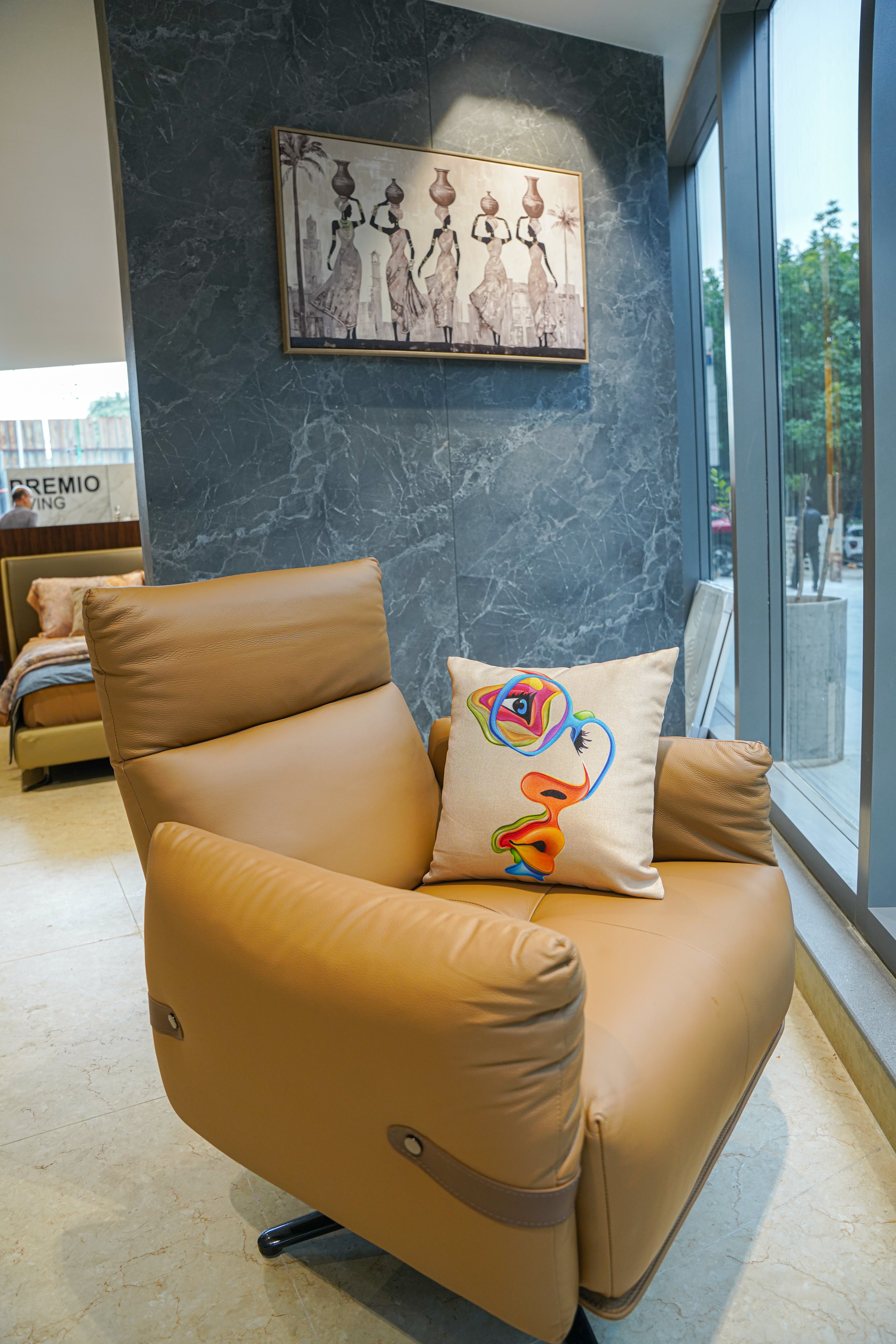 Executive Brown Swivel Chair - View 1