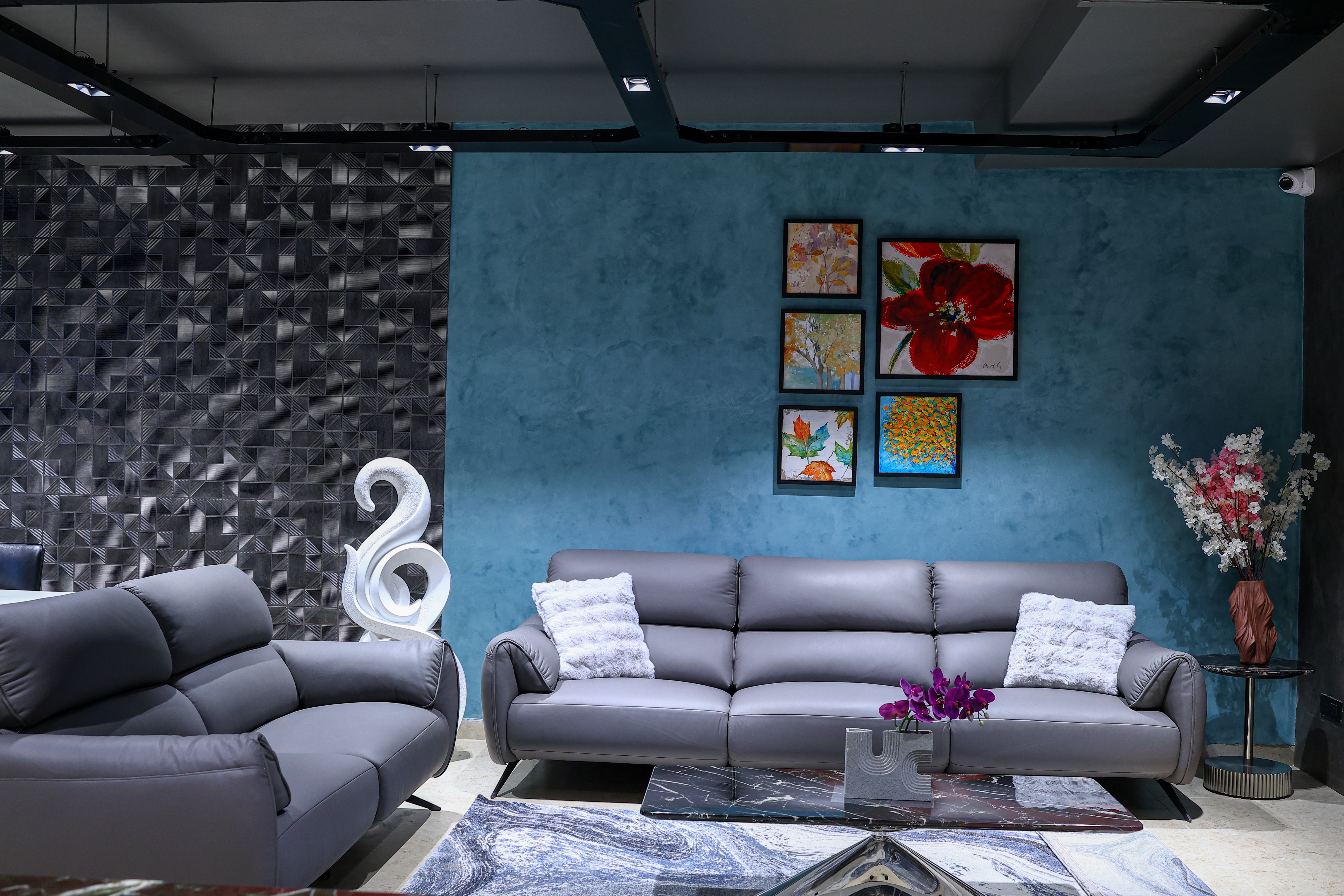 Gunsmoke (3+2) Static Leather sofa  - View 1