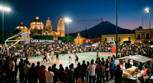 Cartel: Liga de Basquetbol del Viernes