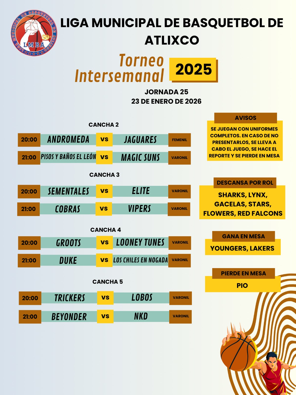 Liga de Basquetbol del Viernes — foto 1