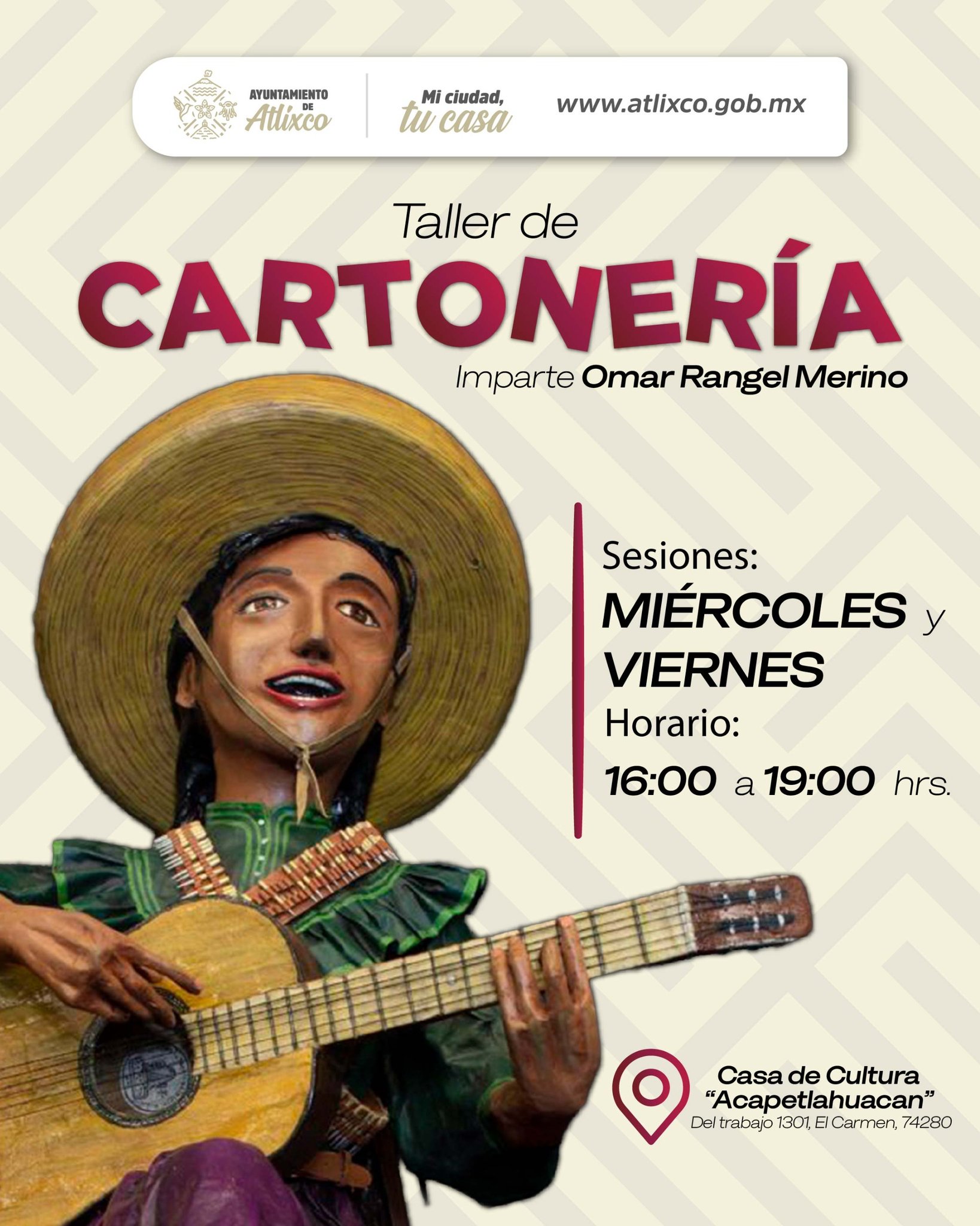 Cartel: Taller de Cartonería