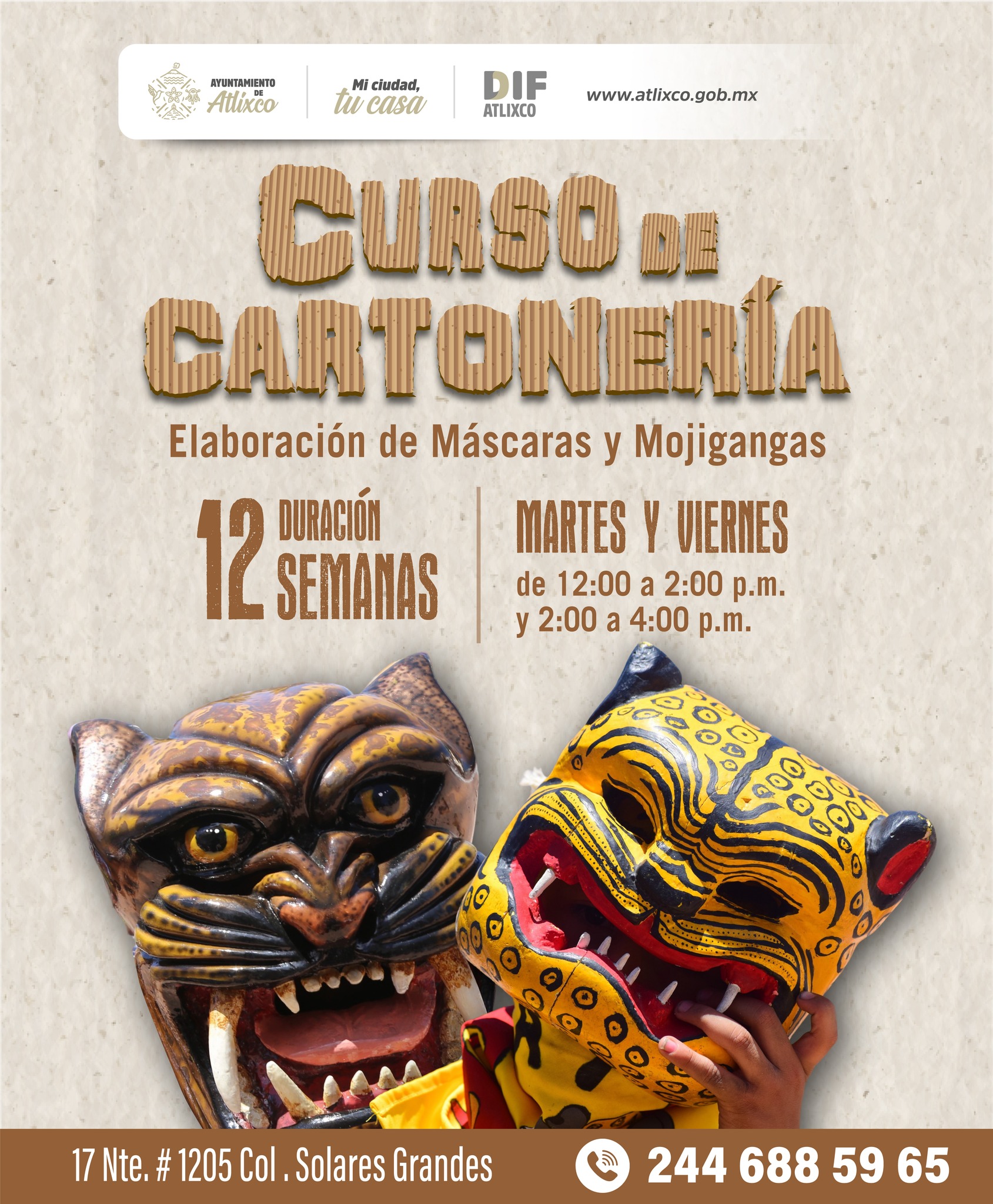 Cartel: Curso de Cartonería