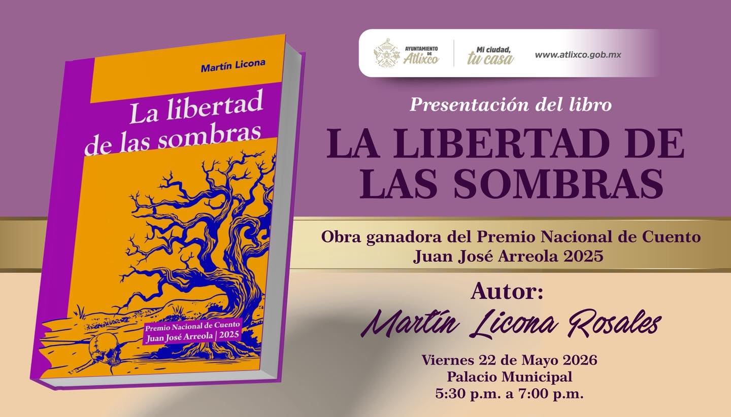 Cartel: Presentación del libro “La libertad de las sombras”