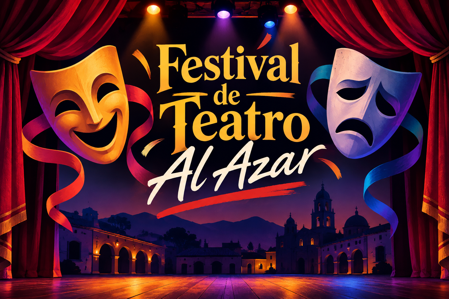 Cartel: Festival de teatro Al Azar