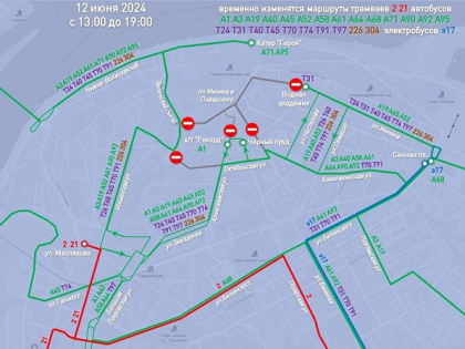 Автобусные маршруты изменят в День России в Нижнем Новгороде