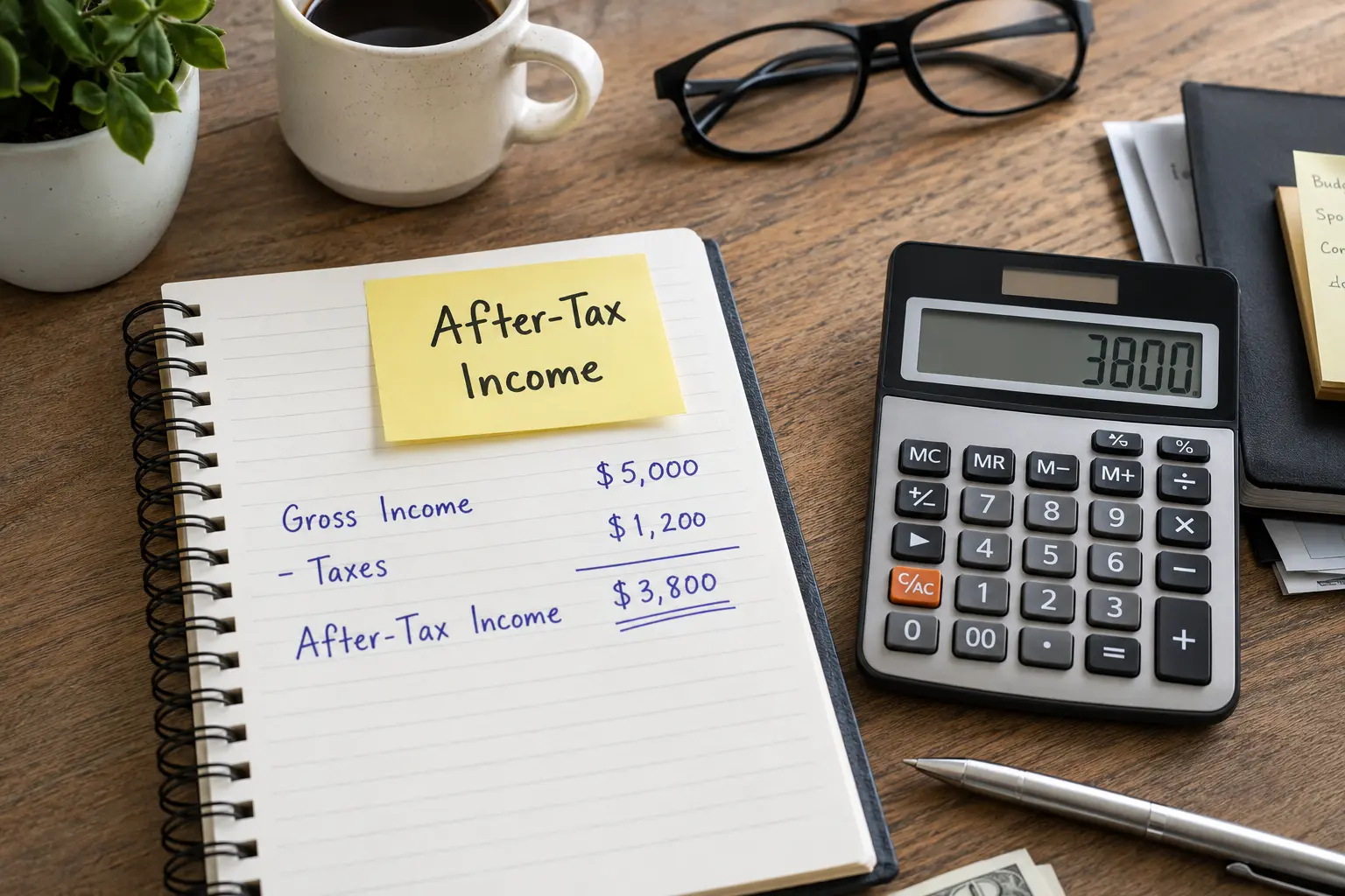 what does annual income after taxes 