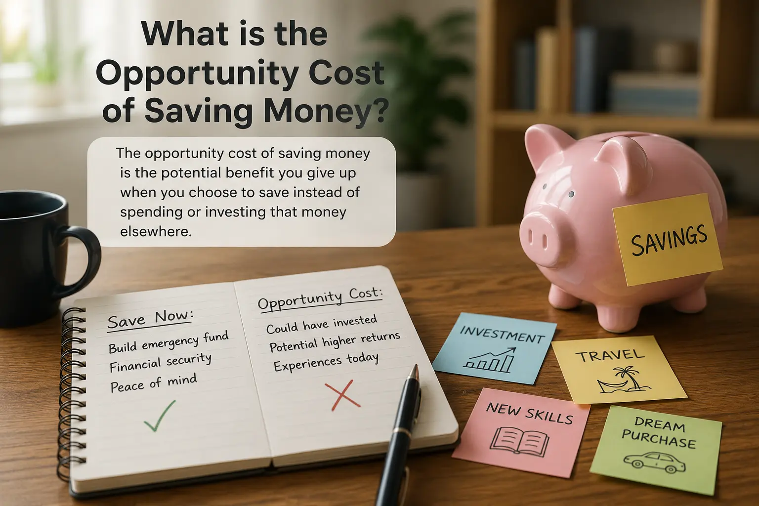 what is the opportunity cost of saving money?