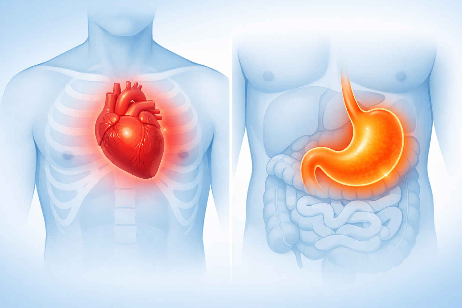 বুক ব্যথা গ্যাস্ট্রিক না হার্ট